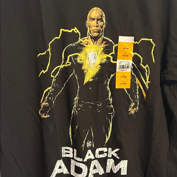 DC Black Adam Tee - Black and Yellow - Picture 2 of 4